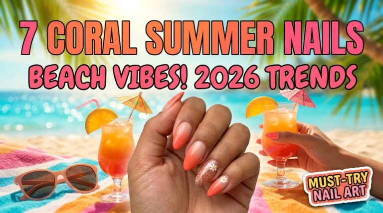 7 Coral Summer Nail Ideas That Are Giving All the Beach Vibes