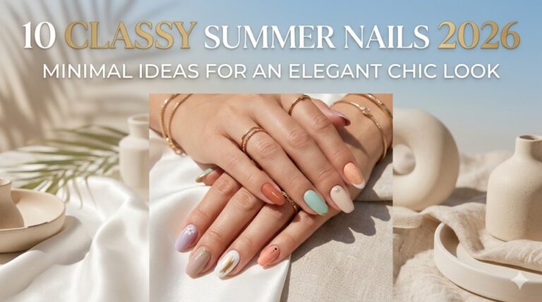 10 Classy Summer Nails 2026 Minimal Ideas for an Elegant Chic Look